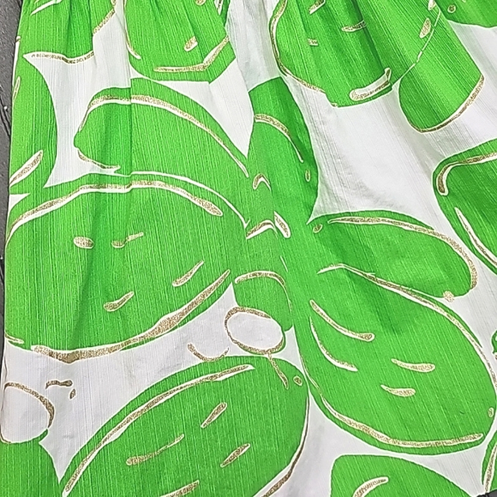 Nwot Lilly Pulitzer Strapless Stinger Bee White/Green/Gold Lottie Summer Dress - Picture 9 of 17
